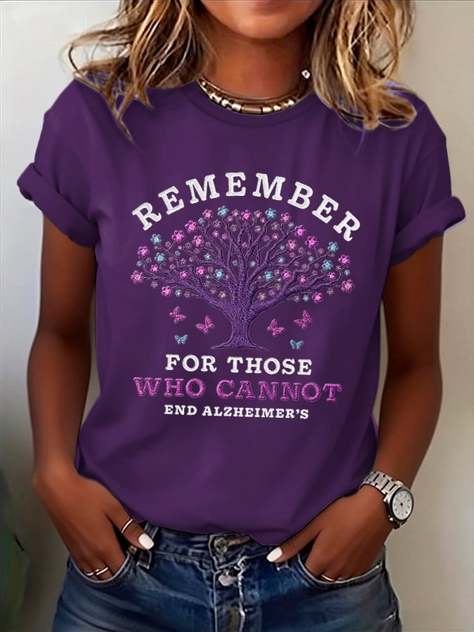 Women's Alzheimer's Disease Awareness T-Shirt