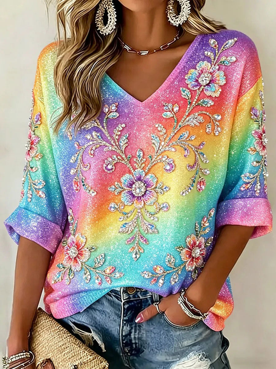 Women's Pride Month Print Casual T-Shirt
