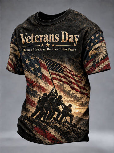 Men's Veterans Day Theme Short Sleeves T-Shirt