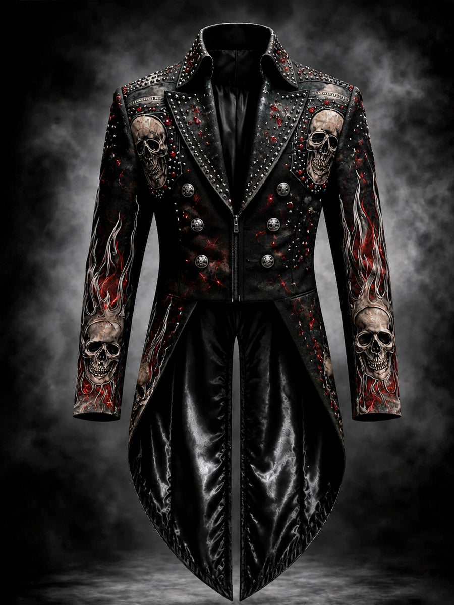 Men's Gothic Steampunk Tail Jacket