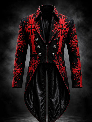 Men's Gothic Steampunk Tail Jacket