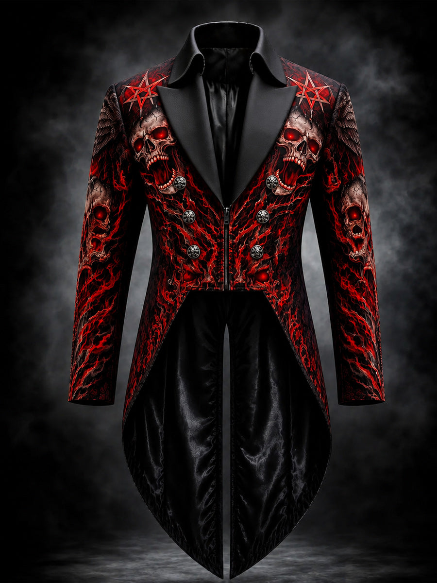 Men's Gothic Steampunk Tail Jacket
