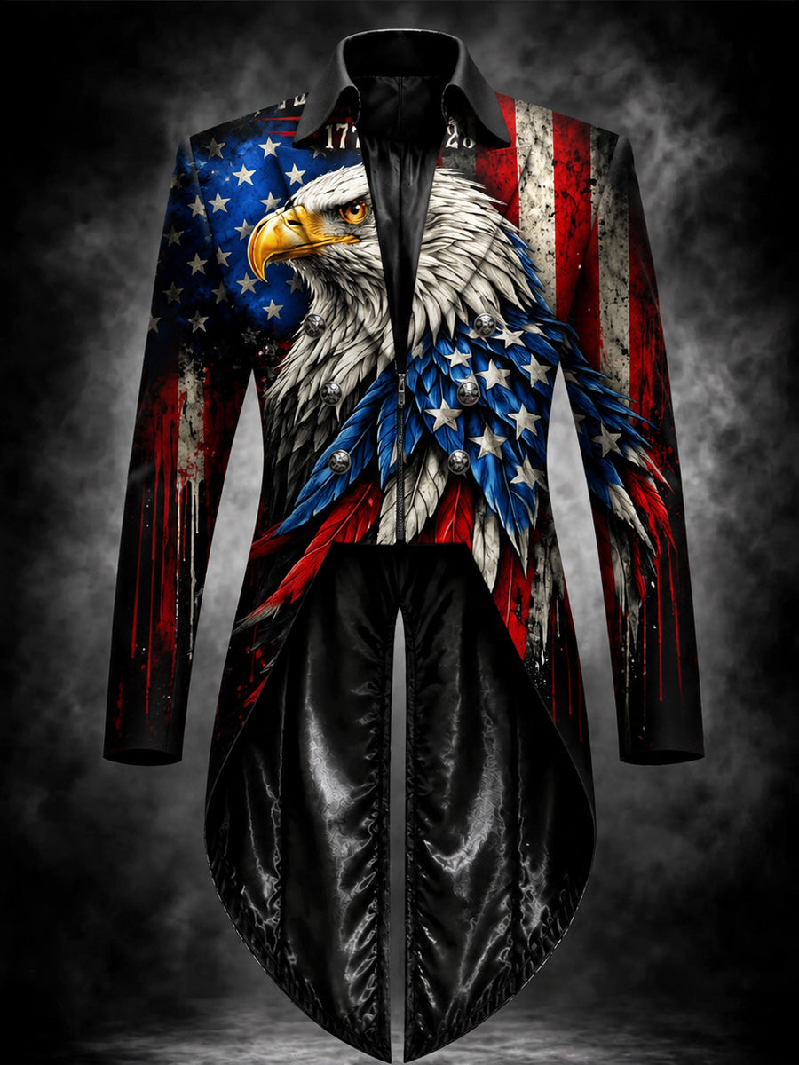 Men's Gothic Steampunk Tail Jacket