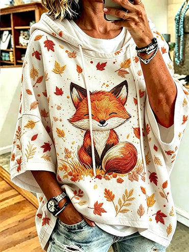 Women's Casual Printed Loose Sweatshirt