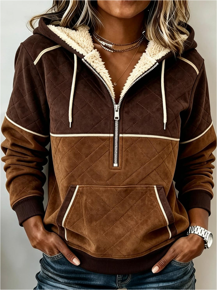 Western Style Long Sleeve Hoodie Coat