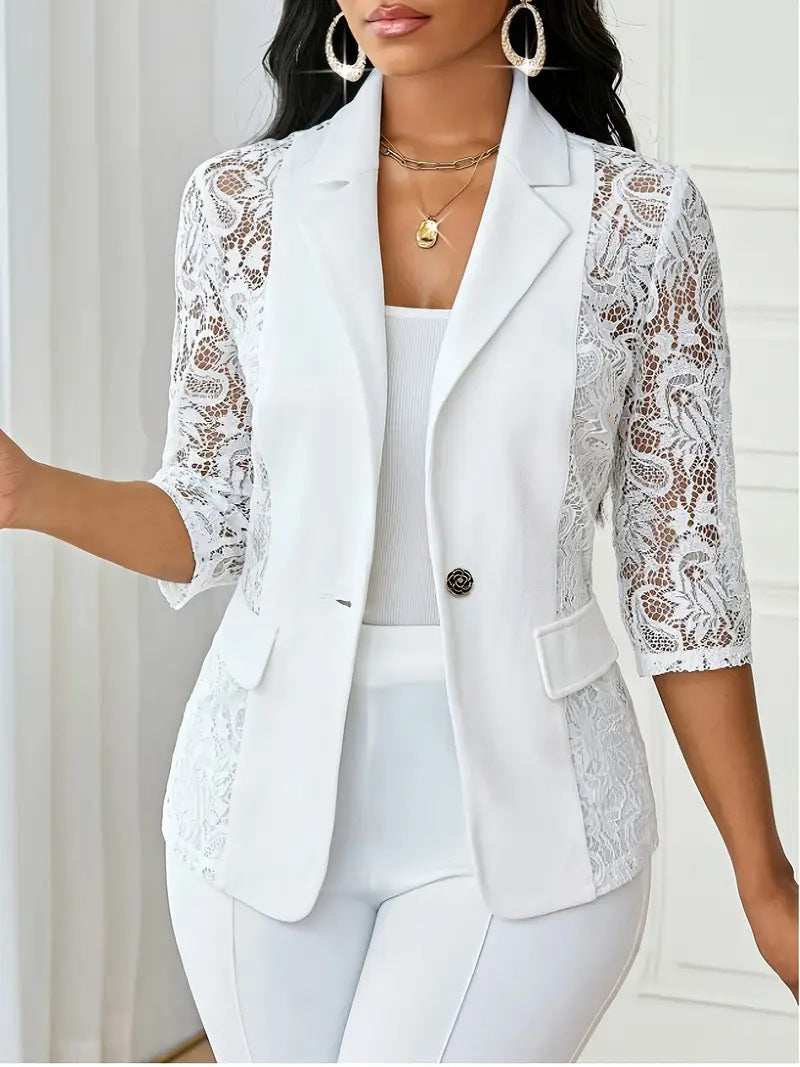 Women's Fashion Lace Floral Cardigan Jacket
