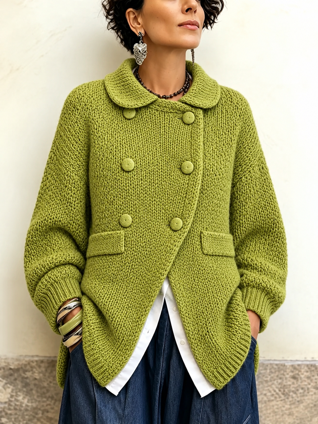 Casual Fashion Long Sleeve Cardigan Coat