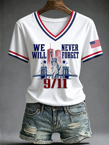 Women's USA 911 Print T-Shirt