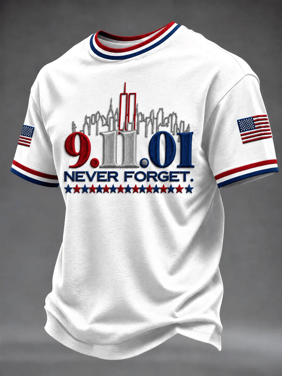 Men's 9.11 Never Forget Printing T-Shirts