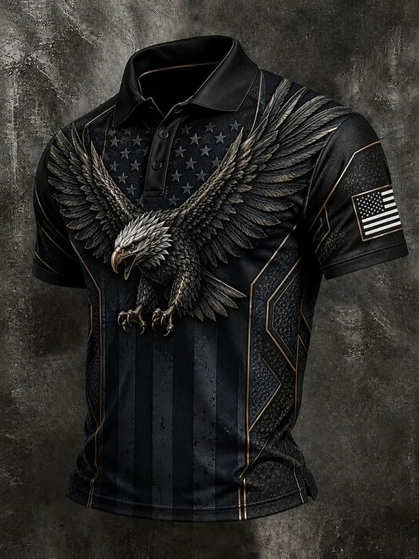 Men's USA 250th Anniversary Print Polo Shirt