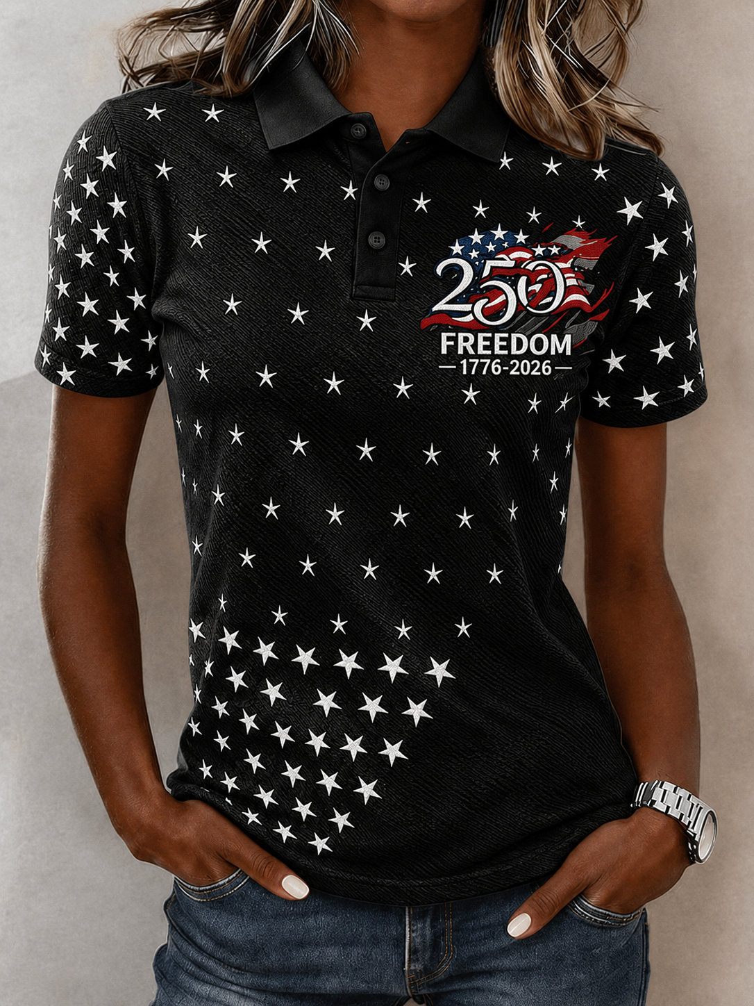Women's American Style Polo Shirt