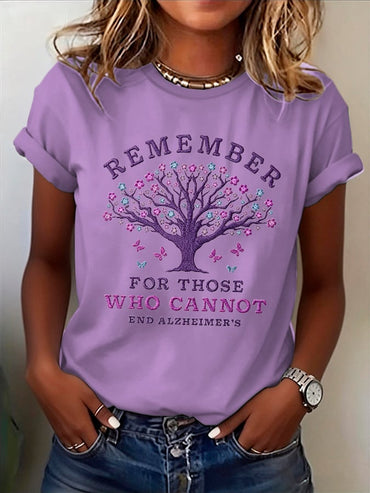 Women's Alzheimer's Disease Awareness T-Shirt