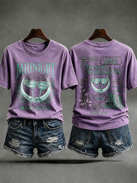 Women's Midnight Margaritas Print Casual T-shirt