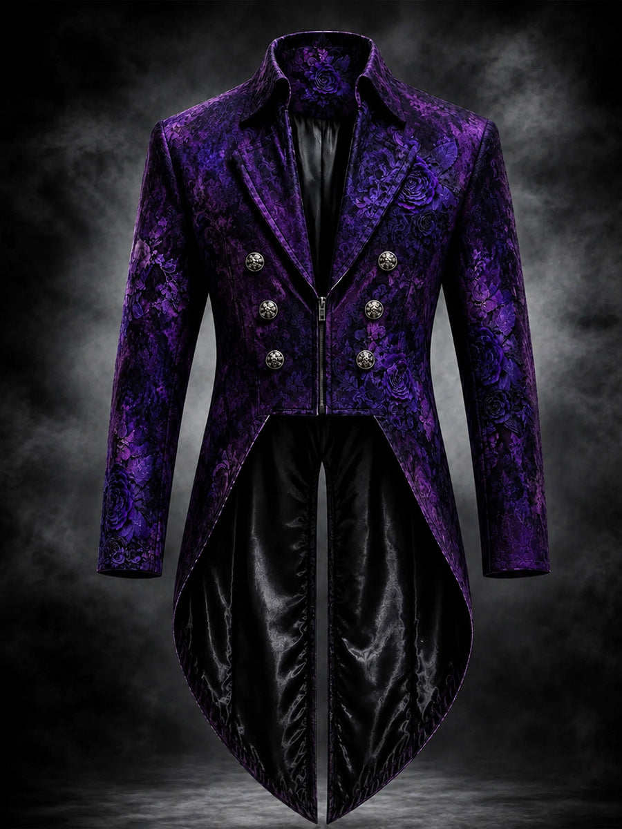 Men's Gothic Steampunk Tail Jacket