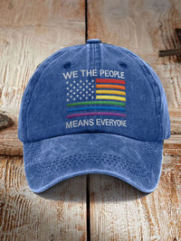 Unisex pride rainbow month Print Hat