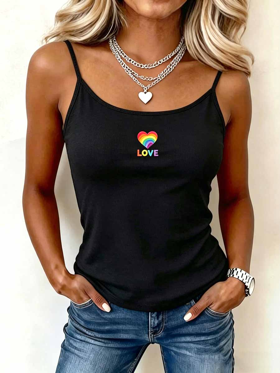 Women's Pride Month Art Print Fashion Printed Tank Top