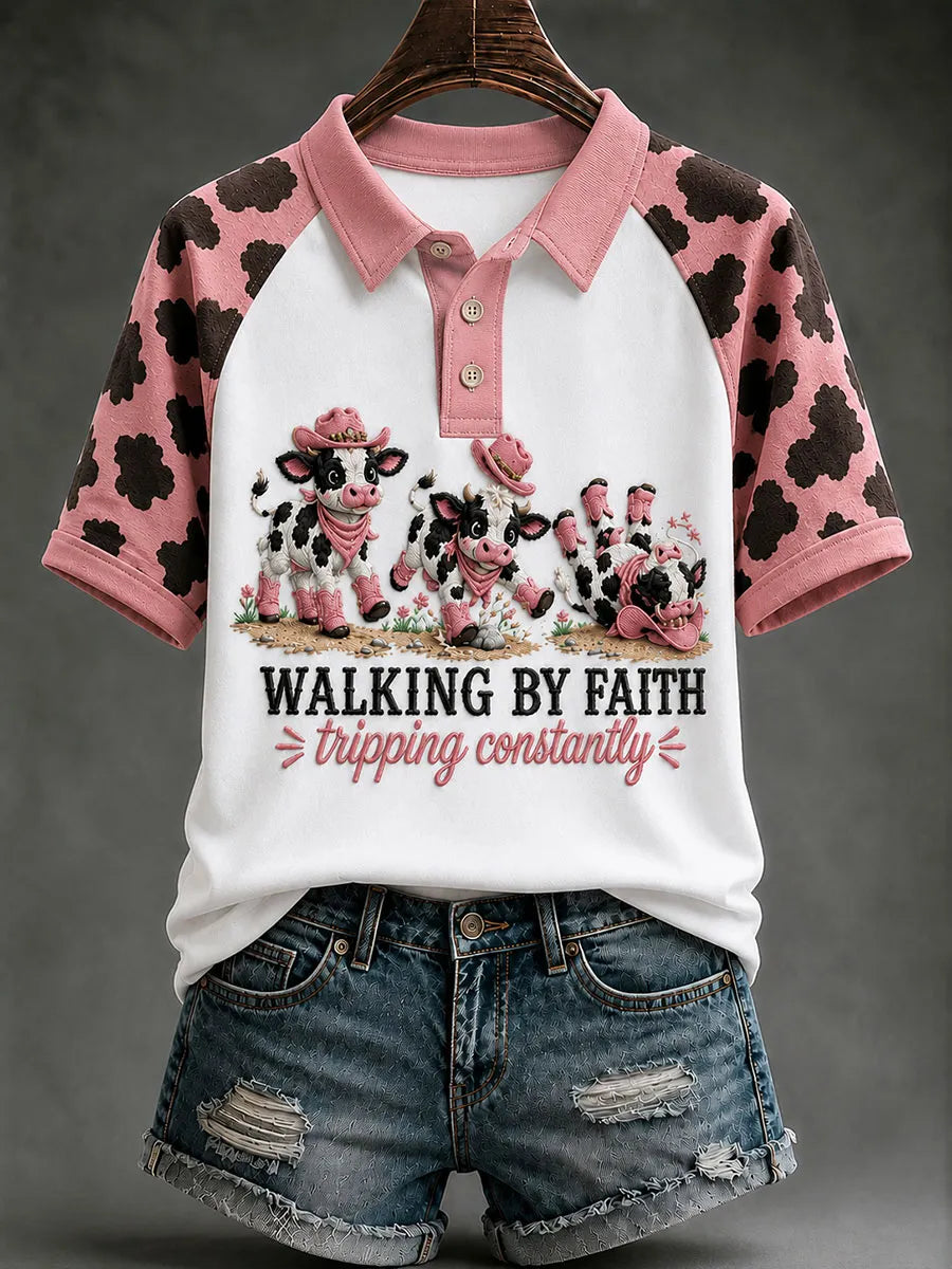 Women's Faith Art Print Casual Shirt