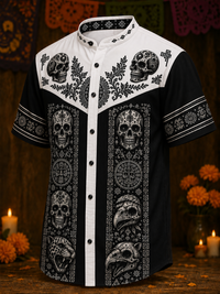 Men's Day Of The Dead Short Sleeve Shirt