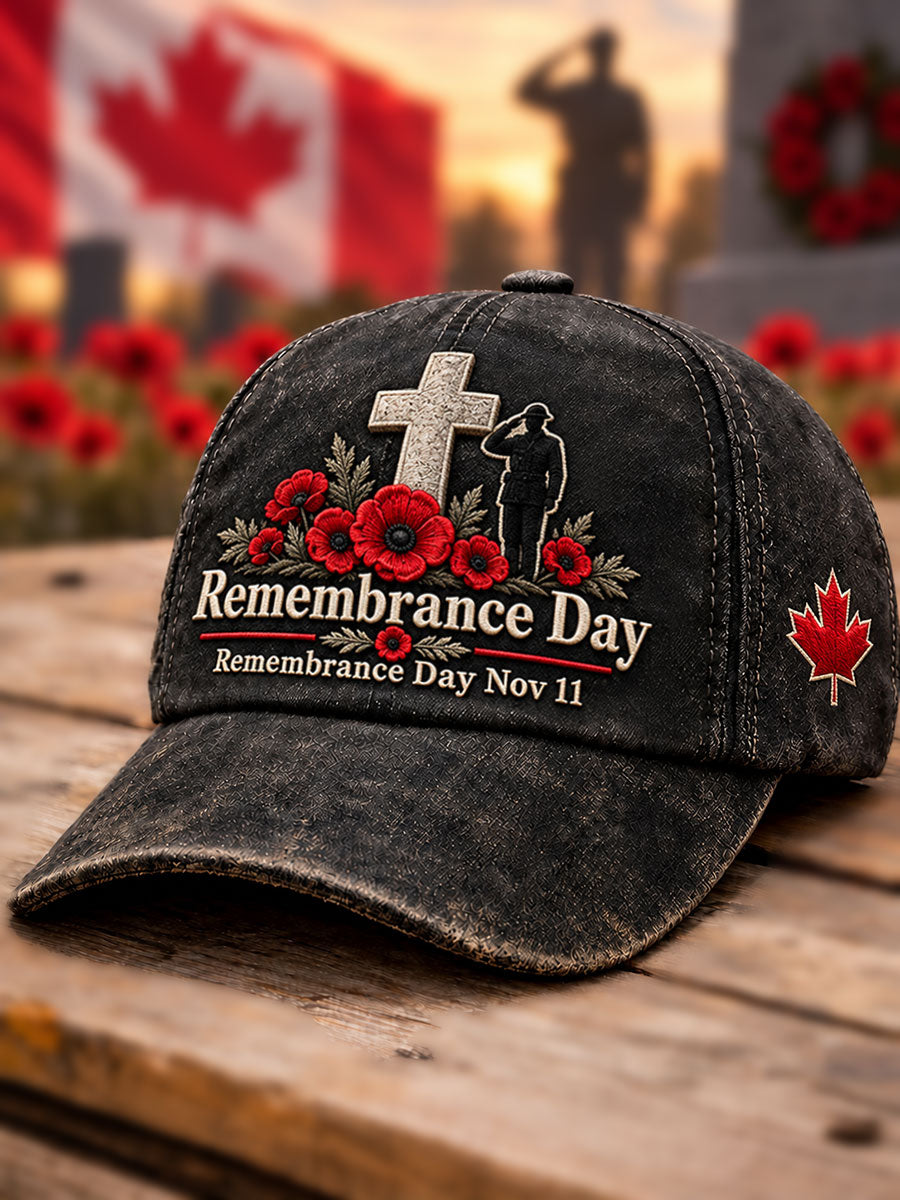 Unisex Remembrance Day Poppy Hat
