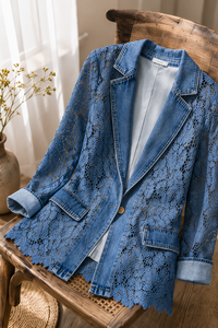 Women's Fashion Lace Floral Cardigan Jacket