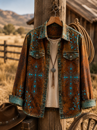 Women's Faith Cross Color-block Jacket