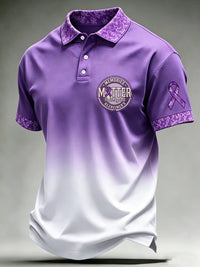 Men's Alzheimer's Awareness Printed Polo Shirt