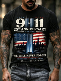 Men's 9.11 Never Forget Printed T-shirt