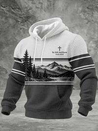 Men's Be Still And Know Psalm 46:10 Printed Hoodie