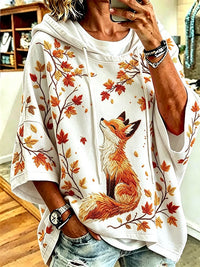 Women's Casual Printed Loose Sweatshirt