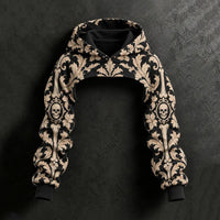 Women's Halloween Skeleton Floral Plant Print Hoodie Two-piece Set