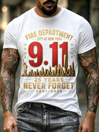 Men's 9.11 Never Forget Printed T-shirt