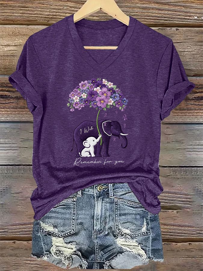 Women's Alzheimer's Disease Awareness T-Shirt