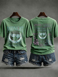 Women's Midnight Margaritas Print Casual T-shirt