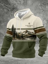 Men's Be Still And Know Psalm 46:10 Printed Hoodie