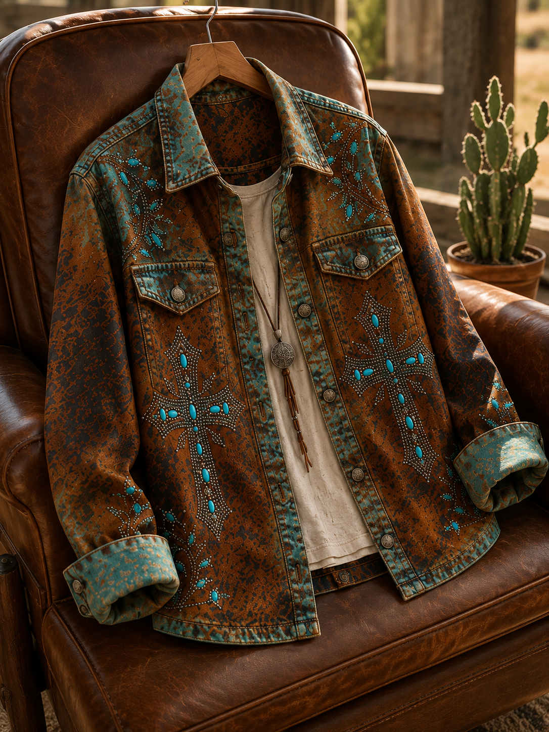 Women's Faith Cross Color-block Jacket