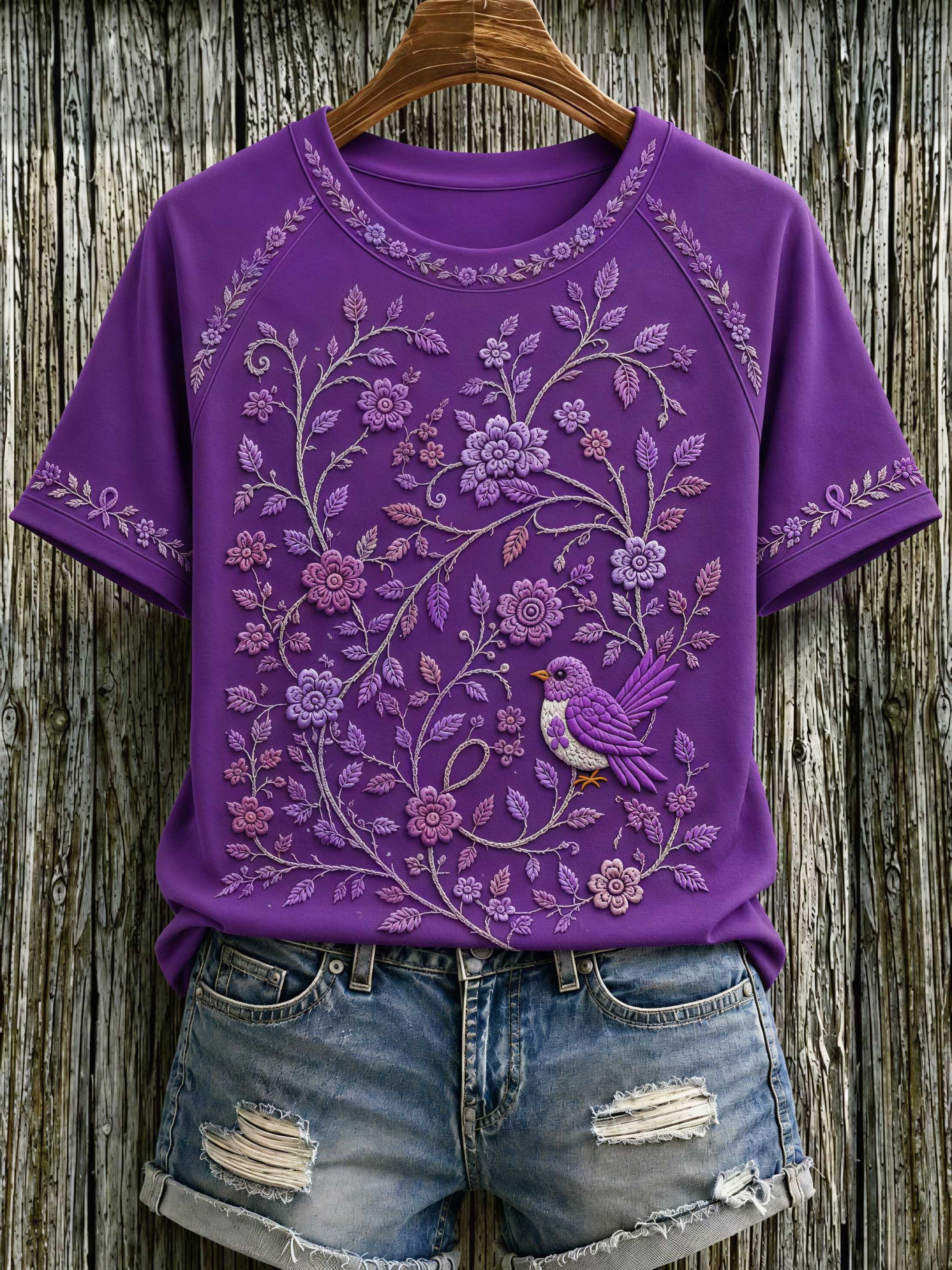Women's Alzheimer's Awareness Graphic Print T-Shirt