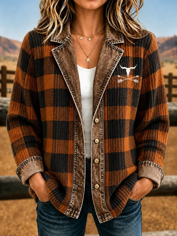 Western Style Long Sleeve Vintage Jacket