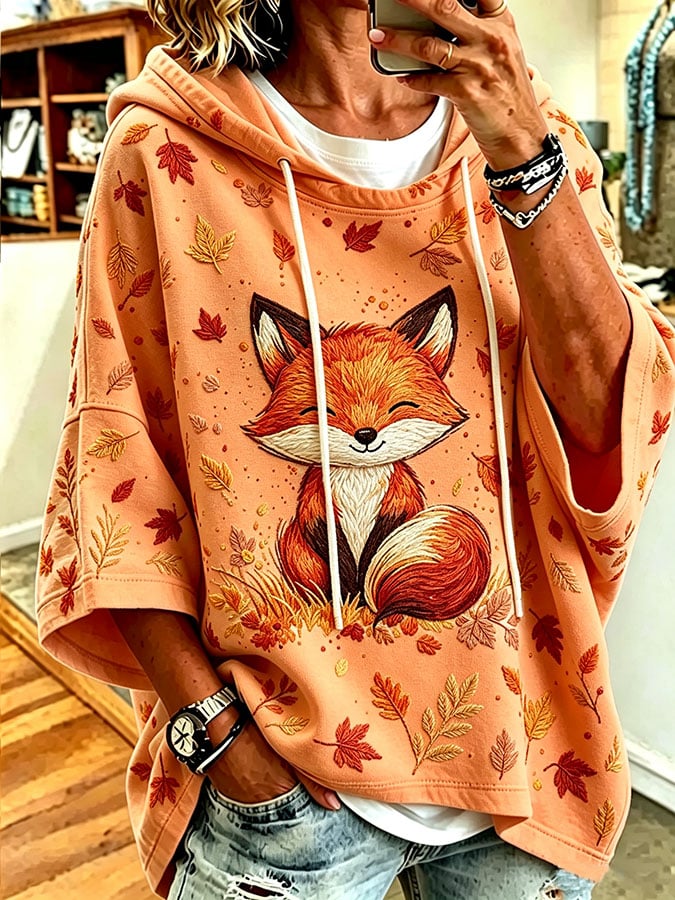 Women's Casual Printed Loose Sweatshirt