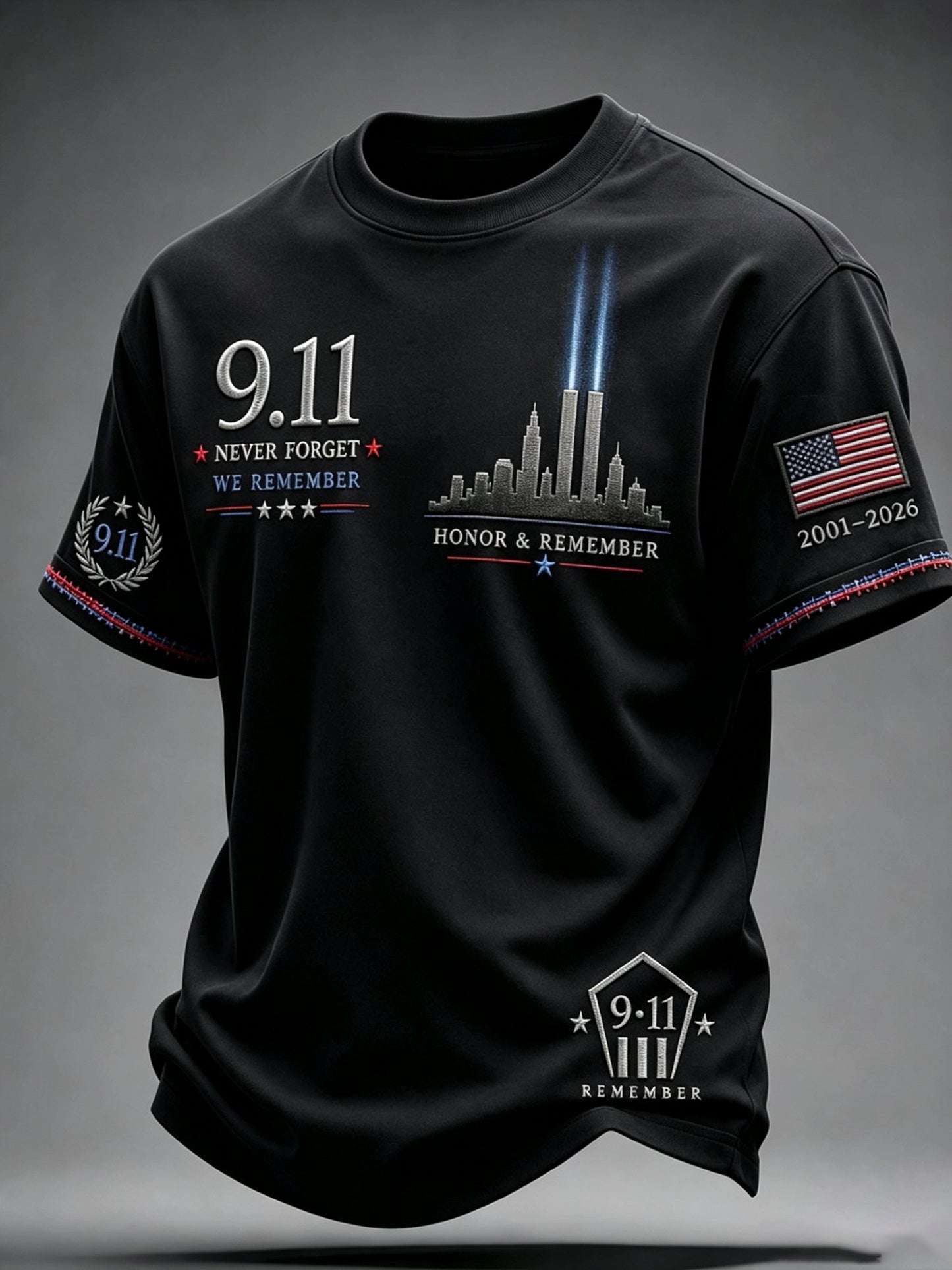 Men's 9.11 Never Forget Printed T-shirt