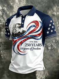Men's USA 250th Anniversary Print Polo Shirt