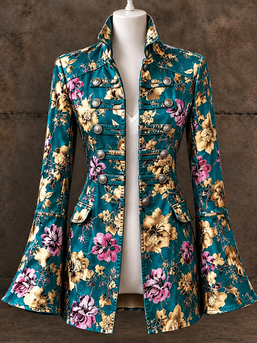 Women's Vintage Double-breasted Flared Coat