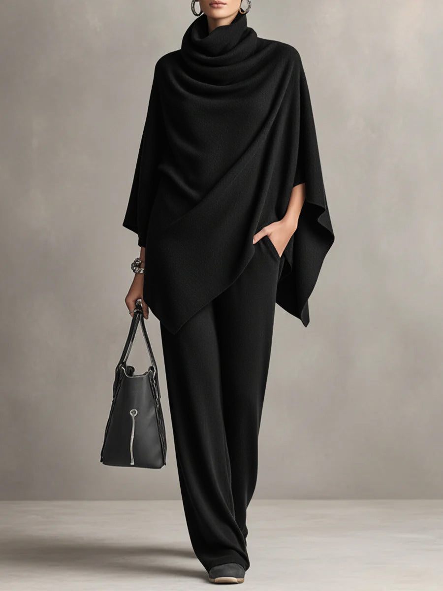 Solid Color Casual Fashion Long Sleeve Two-Piece Sets