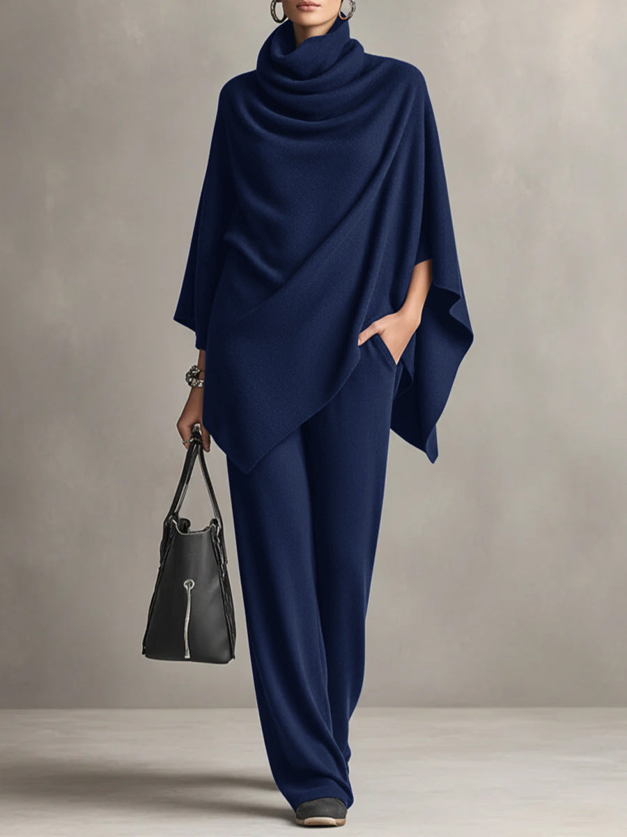 Solid Color Casual Fashion Long Sleeve Two-Piece Sets