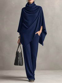 Solid Color Casual Fashion Long Sleeve Two-Piece Sets