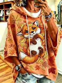 Women's Casual Printed Loose Sweatshirt