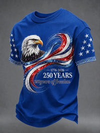 Men's American Anniversary Short-Sleeve Crew Neck T-Shirt