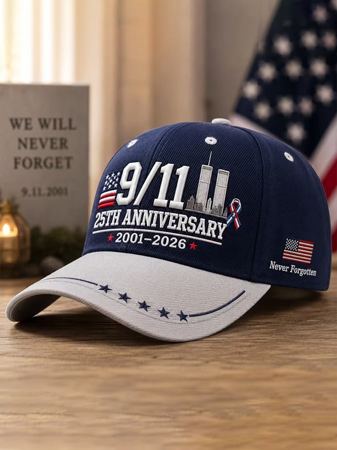 Unisex  Retro 9.11 Never Forget Printing Hat