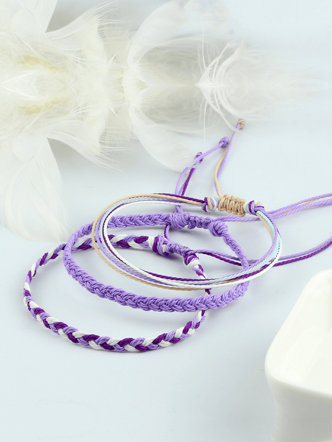 Purple Web Bracelet