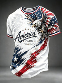 Men's Casual Printed Short-Sleeve T-Shirt