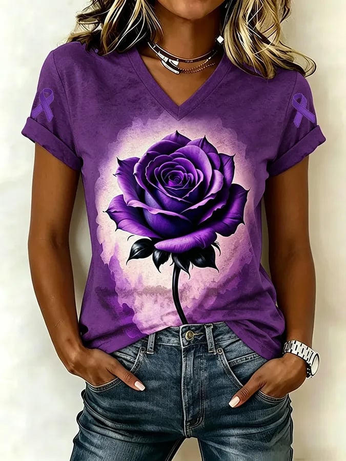 Women'S Alzheimer'S Don'T Forget Me Casual T-Shirt